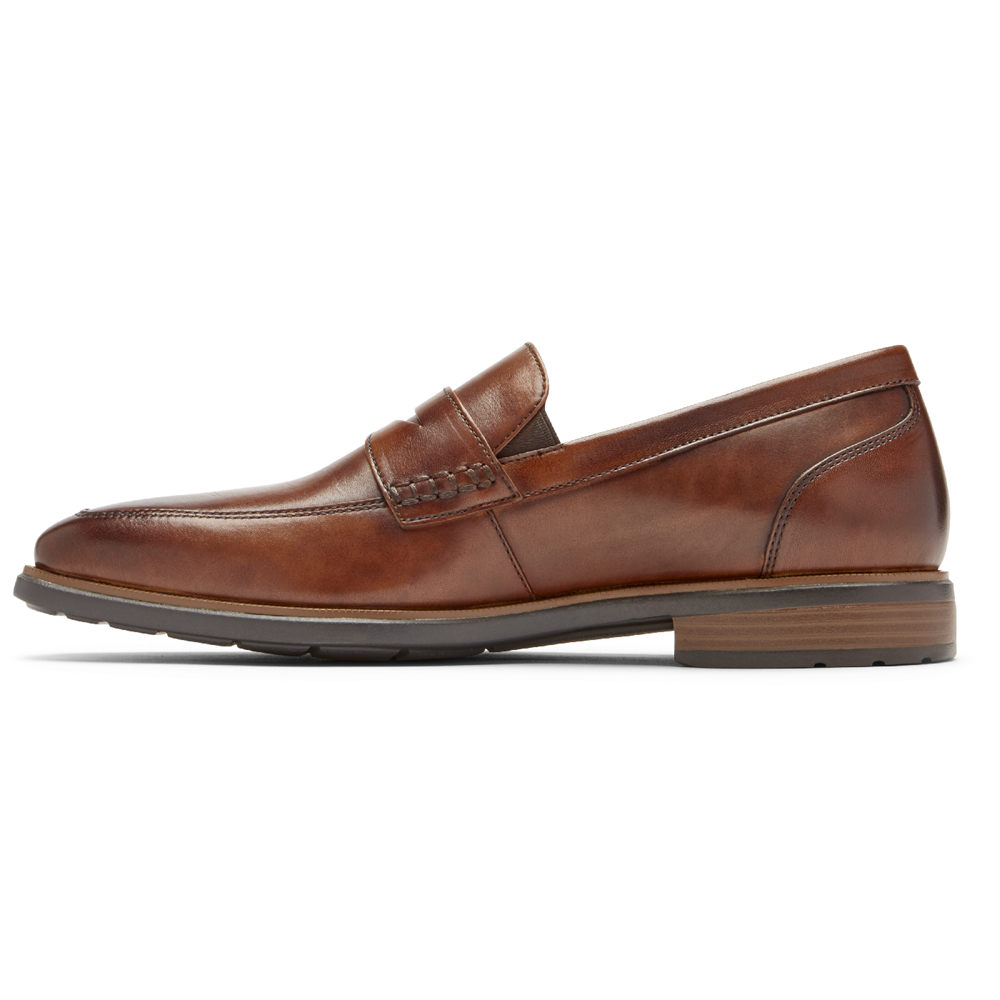 Rockport Loafers For Mens Brown - Dres Sports Business 2 Penny - LE2804567